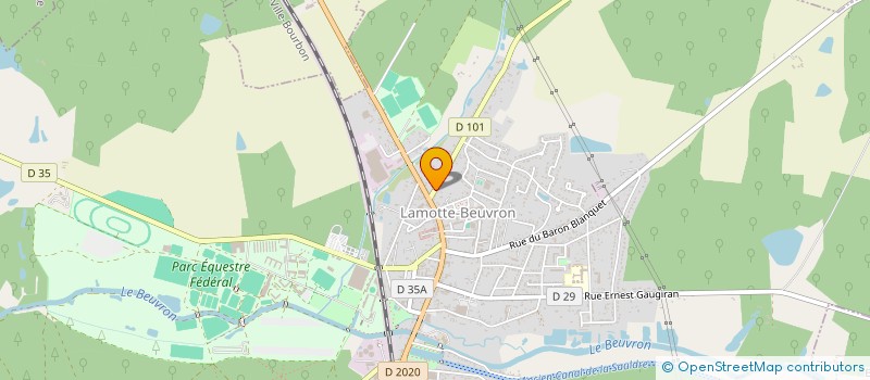 localisation de l'entreprise MADAME VIRGINIE BONNET  LAMOTTE-BEUVRON