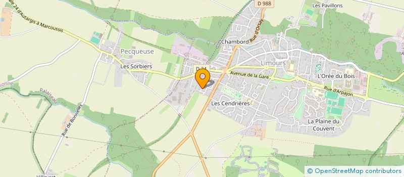 localisation de l'entreprise MADAME VIRGINIE BORDEUX  LIMOURS