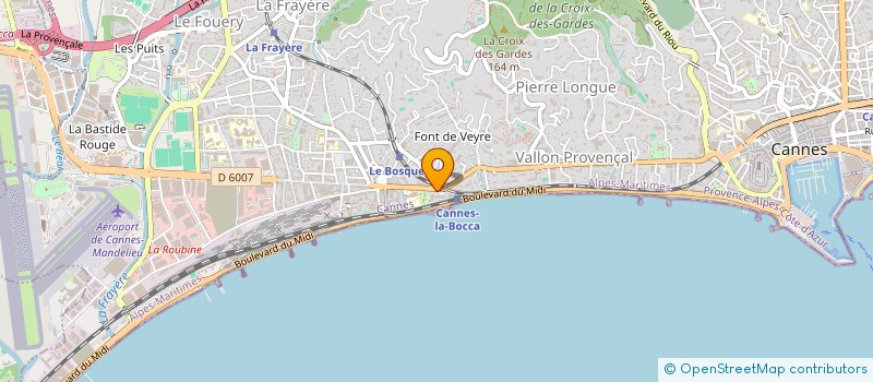 localisation de l'entreprise MADAME VIRGINIE BOSETTA à CANNES
