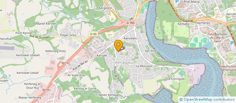localisation de l'entreprise MADAME VIRGINIE BOSSE à QUIMPER