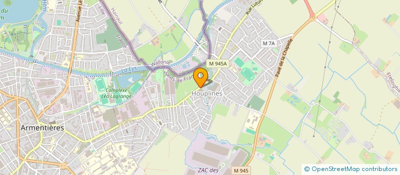 localisation de l'entreprise MADAME VIRGINIE BOTTIN  HOUPLINES