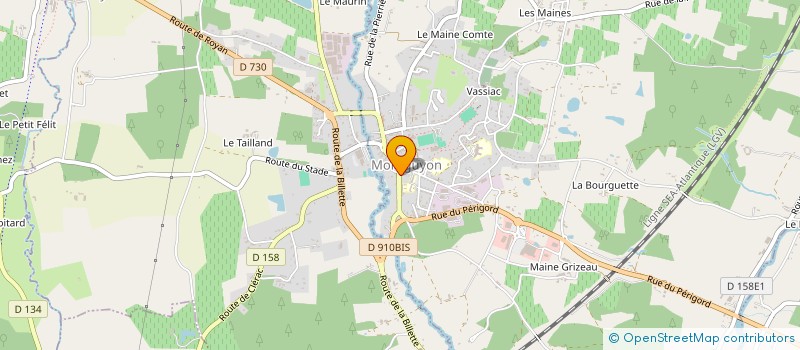 localisation de l'entreprise MADAME VIRGINIE BOUCHAUD  MONTGUYON