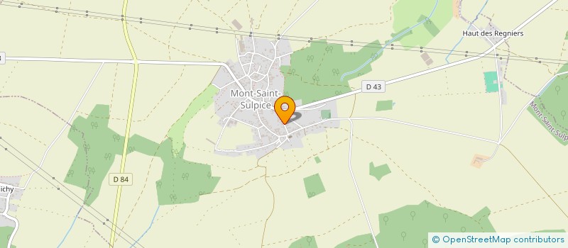 localisation de l'entreprise MADAME VIRGINIE BOUCICAUD  MONT-SAINT-SULPICE