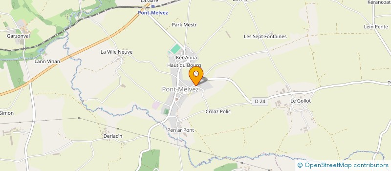 localisation de l'entreprise MADAME VIRGINIE BOUGENAUX  PONT-MELVEZ