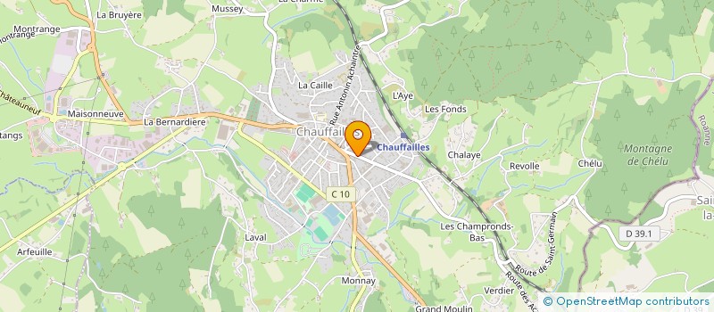 localisation de l'entreprise MADAME VIRGINIE BOUHALLIER  CHAUFFAILLES