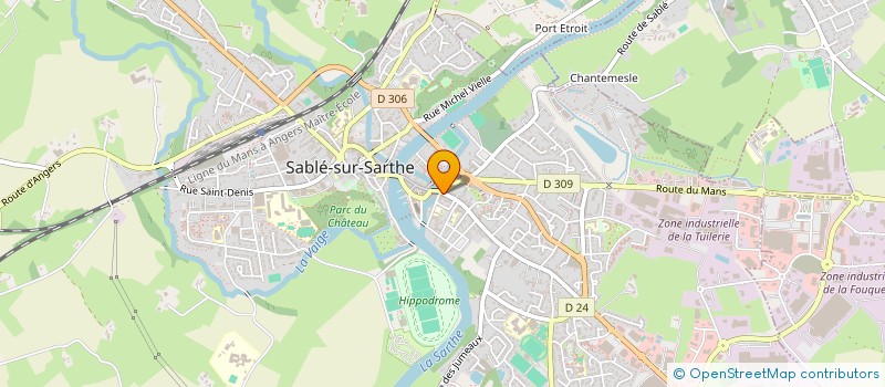 localisation de l'entreprise MADAME VIRGINIE BOUHOURS  SABLE-SUR-SARTHE