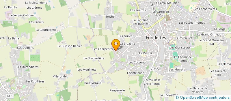 localisation de l'entreprise MADAME VIRGINIE BOURDAIS  FONDETTES