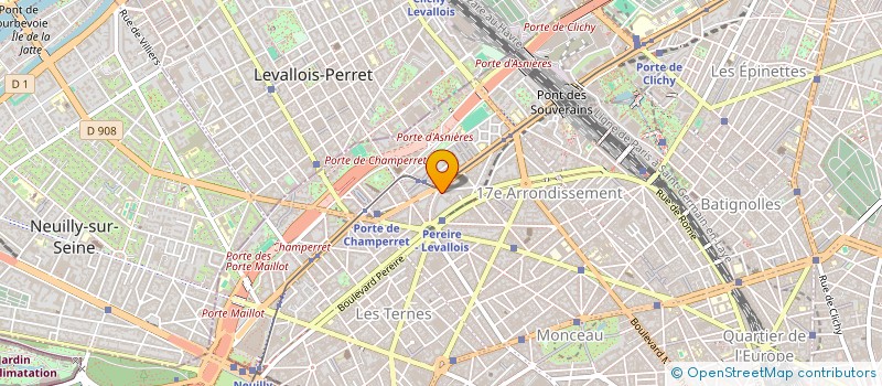 localisation de l'entreprise MADAME VIRGINIE BOURDEAU  PARIS