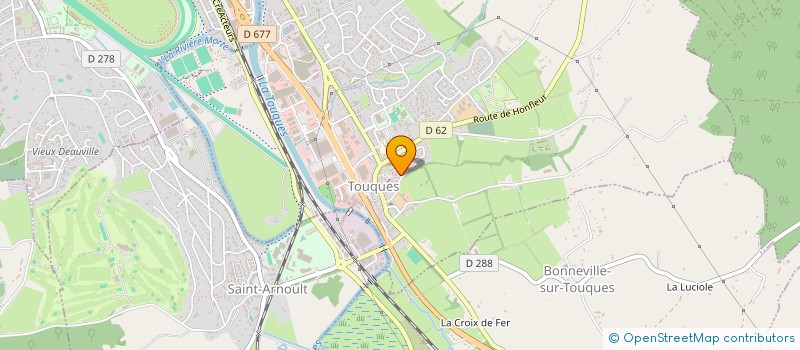 localisation de l'entreprise MADAME VIRGINIE BOURDON  TOUQUES