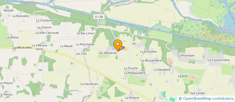 localisation de l'entreprise MADAME VIRGINIE BOURGEON  SAINT-VINCENT-SUR-OUST