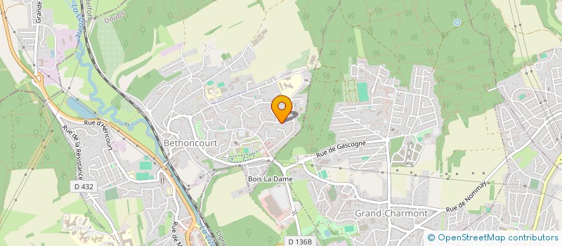 localisation de l'entreprise MADAME VIRGINIE BOURGOGNE  BETHONCOURT