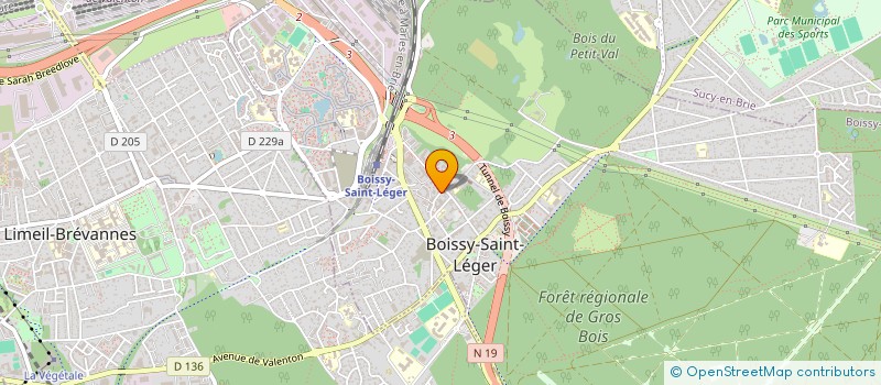 localisation de l'entreprise MADAME VIRGINIE BOUSQUET à BOISSY-SAINT-LEGER