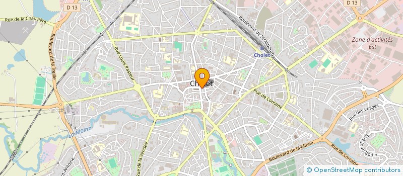 localisation de l'entreprise MADAME VIRGINIE BOUSSARD  CHOLET