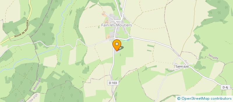 localisation de l'entreprise MADAME VIRGINIE BOUTTEFROY  FAIN-LES-MOUTIERS