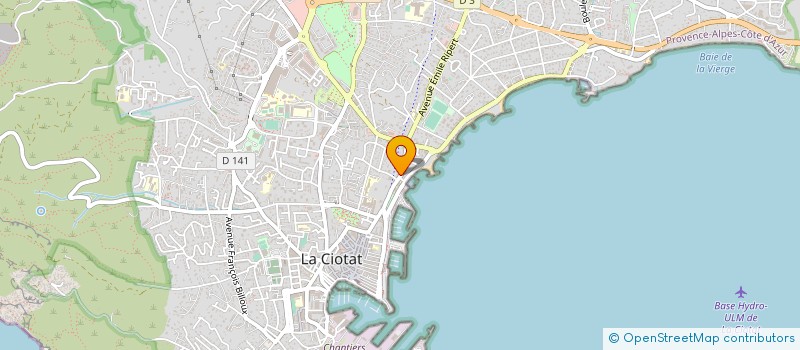 localisation de l'entreprise MADAME VIRGINIE BOUVAREL  LA CIOTAT