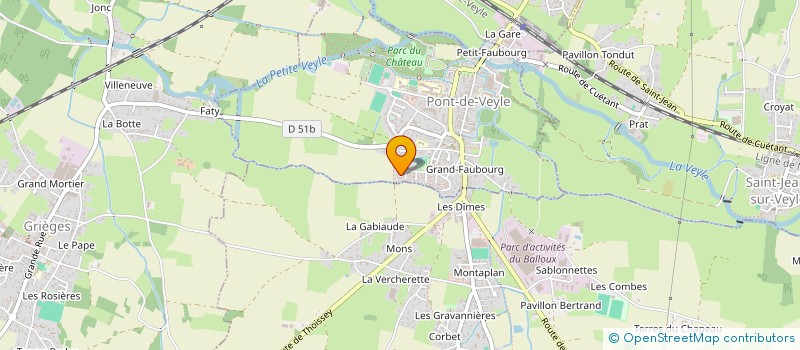 localisation de l'entreprise MADAME VIRGINIE BOUVIER à PONT-DE-VEYLE