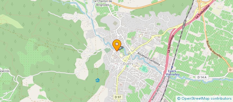 localisation de l'entreprise MADAME VIRGINIE BRACCO  CUERS