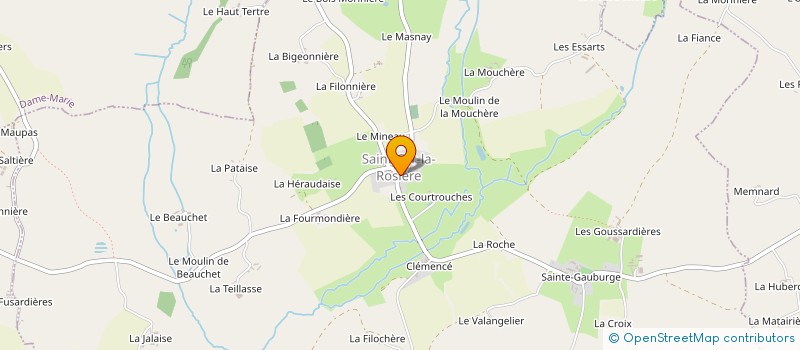localisation de l'entreprise MADAME VIRGINIE BRALE à SAINT-CYR-LA-ROSIERE