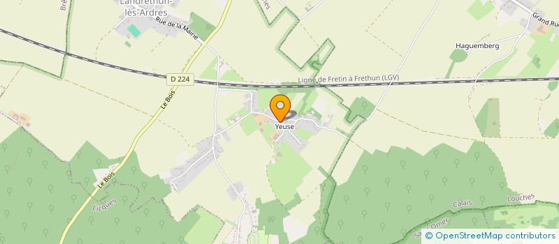 localisation de l'entreprise MADAME VIRGINIE BRAME  LANDRETHUN-LES-ARDRES