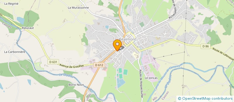 localisation de l'entreprise MADAME VIRGINIE BRAZZALOTTO  REALMONT