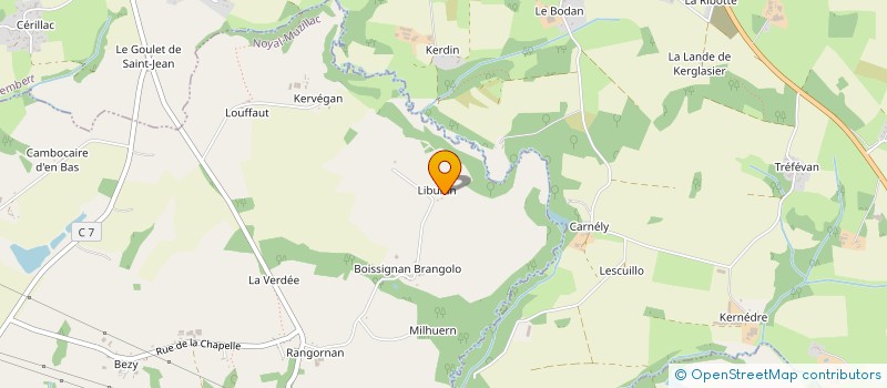 localisation de l'entreprise MADAME VIRGINIE BRIAND  NOYAL-MUZILLAC