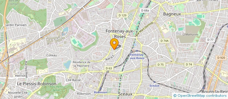 localisation de l'entreprise MADAME VIRGINIE BRIANT à FONTENAY-AUX-ROSES