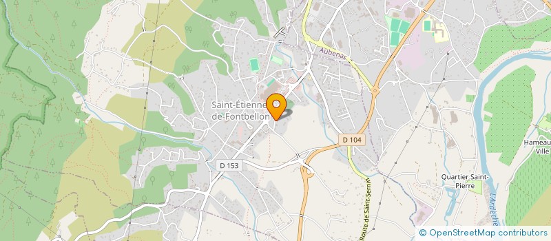 localisation de l'entreprise MADAME VIRGINIE BROCHARD  SAINT-ETIENNE-DE-FONTBELLON