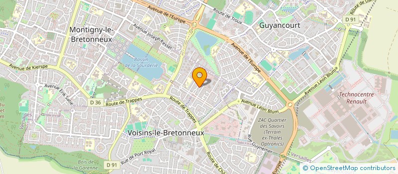 localisation de l'entreprise MADAME VIRGINIE BROCHOT à VOISINS-LE-BRETONNEUX