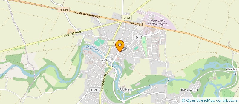 localisation de l'entreprise MADAME VIRGINIE BROSSARD  VOUILLE