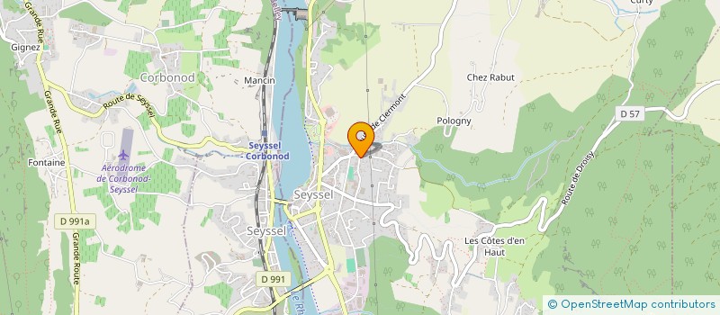 localisation de l'entreprise MADAME VIRGINIE BROUSSEAU-JEAN  SEYSSEL