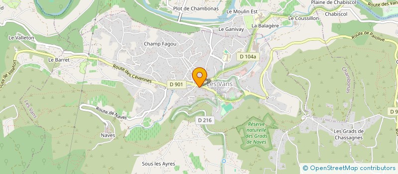 localisation de l'entreprise MADAME VIRGINIE BRUCIAFERI à LES VANS