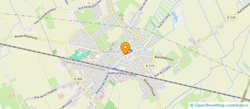 localisation de l'entreprise MADAME VIRGINIE BRULIN à AUDRUICQ