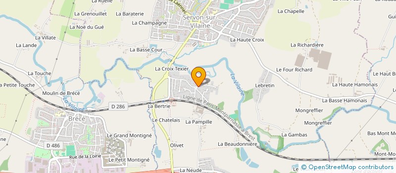 localisation de l'entreprise MADAME VIRGINIE BRY  SERVON-SUR-VILAINE