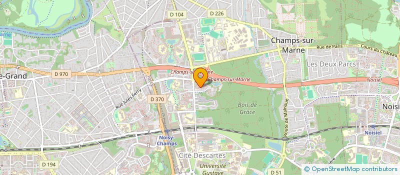 localisation de l'entreprise MADAME VIRGINIE BUISSON  CHAMPS-SUR-MARNE