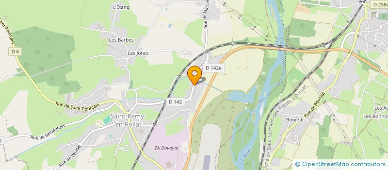 localisation de l'entreprise MADAME VIRGINIE BURDIN  SAINT-REMY-EN-ROLLAT