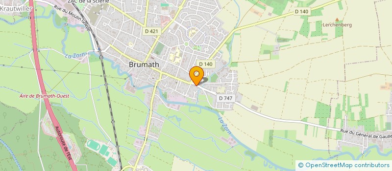 localisation de l'entreprise MADAME VIRGINIE BURGART  BRUMATH