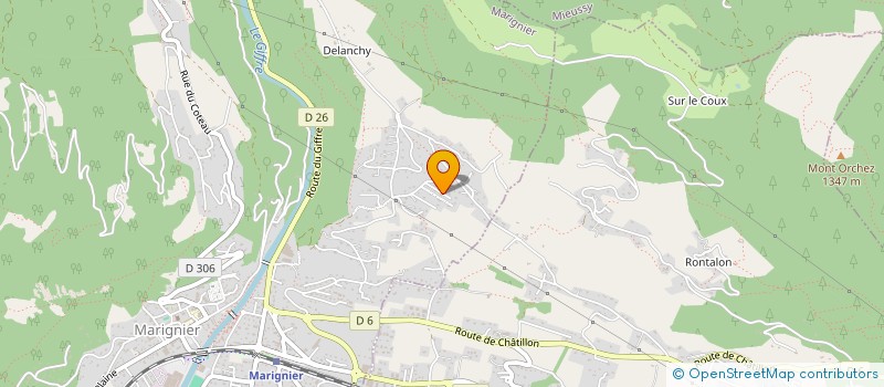 localisation de l'entreprise MADAME VIRGINIE BURTIN  TANINGES