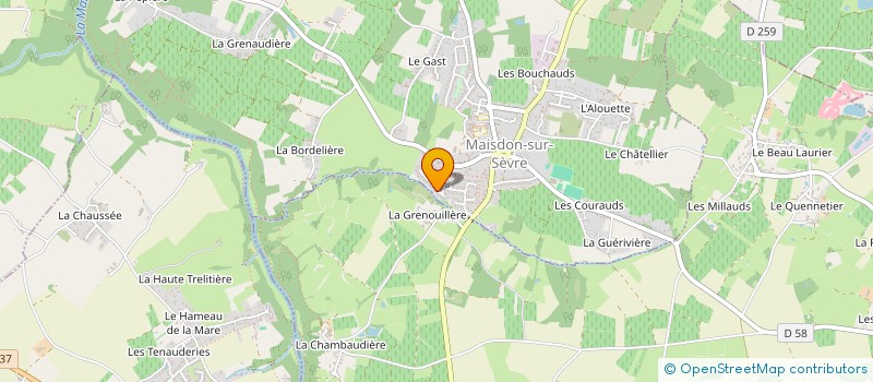 localisation de l'entreprise MADAME VIRGINIE BUSSON à MAISDON-SUR-SEVRE