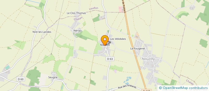 localisation de l'entreprise MADAME VIRGINIE BUTIN à CHALAIS