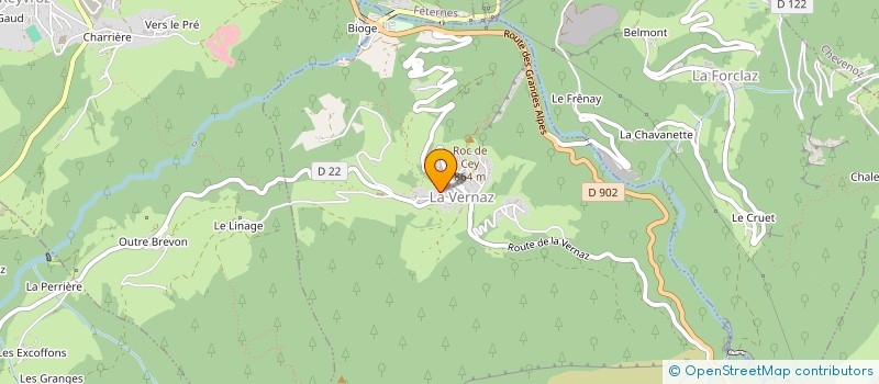 localisation de l'entreprise MADAME VIRGINIE BUTTAY  VERNAZ (LA)