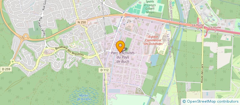 localisation de l'entreprise MADAME VIRGINIE CABANE  LA TESTE-DE-BUCH