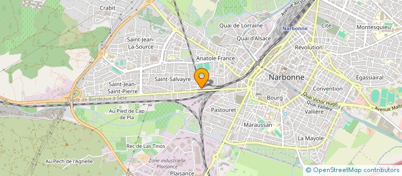 localisation de l'entreprise MADAME VIRGINIE CADENAS  NARBONNE