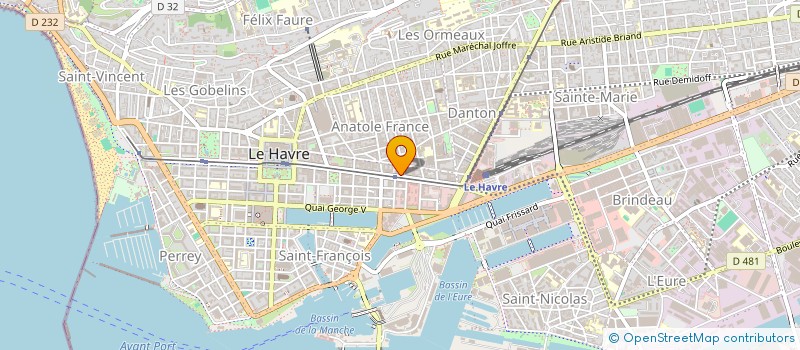 localisation de l'entreprise MADAME VIRGINIE CAIAZZO  LE HAVRE