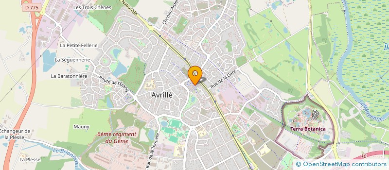 localisation de l'entreprise MADAME VIRGINIE CAILLETON  AVRILLE