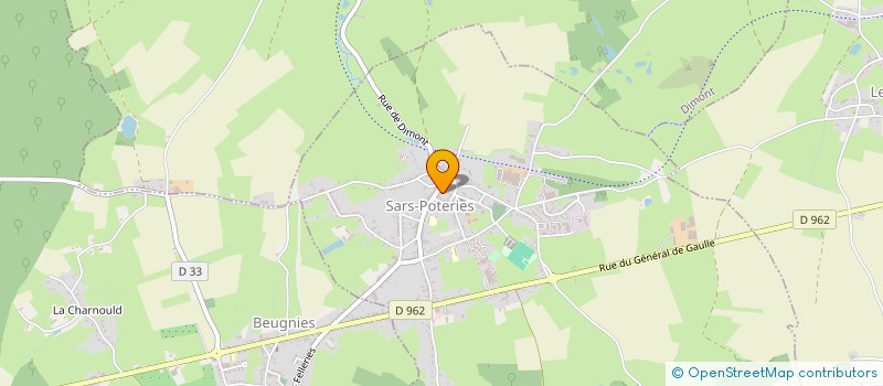 localisation de l'entreprise MADAME VIRGINIE CAILLEUX  SARS-POTERIES