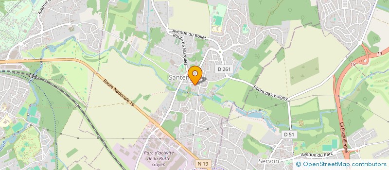 localisation de l'entreprise MADAME VIRGINIE CAILTEAU  SANTENY