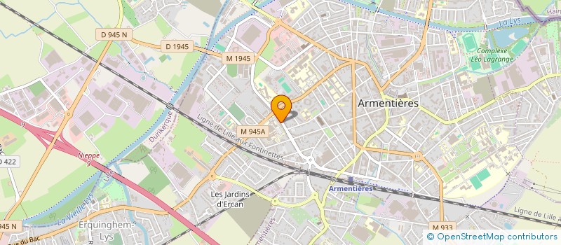 localisation de l'entreprise MADAME VIRGINIE CALONNE à ARMENTIERES