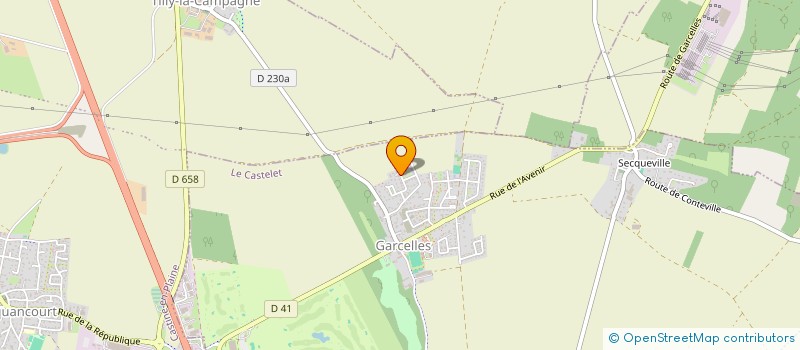 localisation de l'entreprise MADAME VIRGINIE CAMBRUNE  LE CASTELET