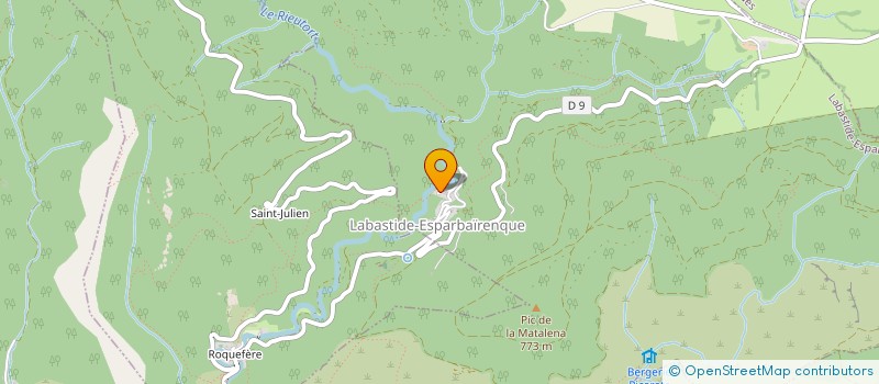 localisation de l'entreprise MADAME VIRGINIE CAMPAGNIE  LABASTIDE-ESPARBAIRENQUE