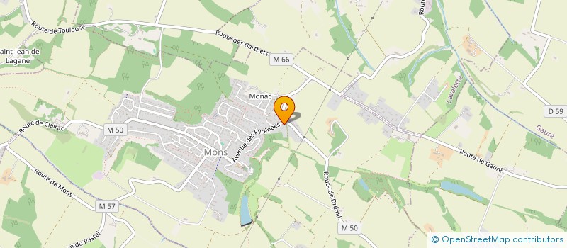 localisation de l'entreprise MADAME VIRGINIE CANDEIL  MONS